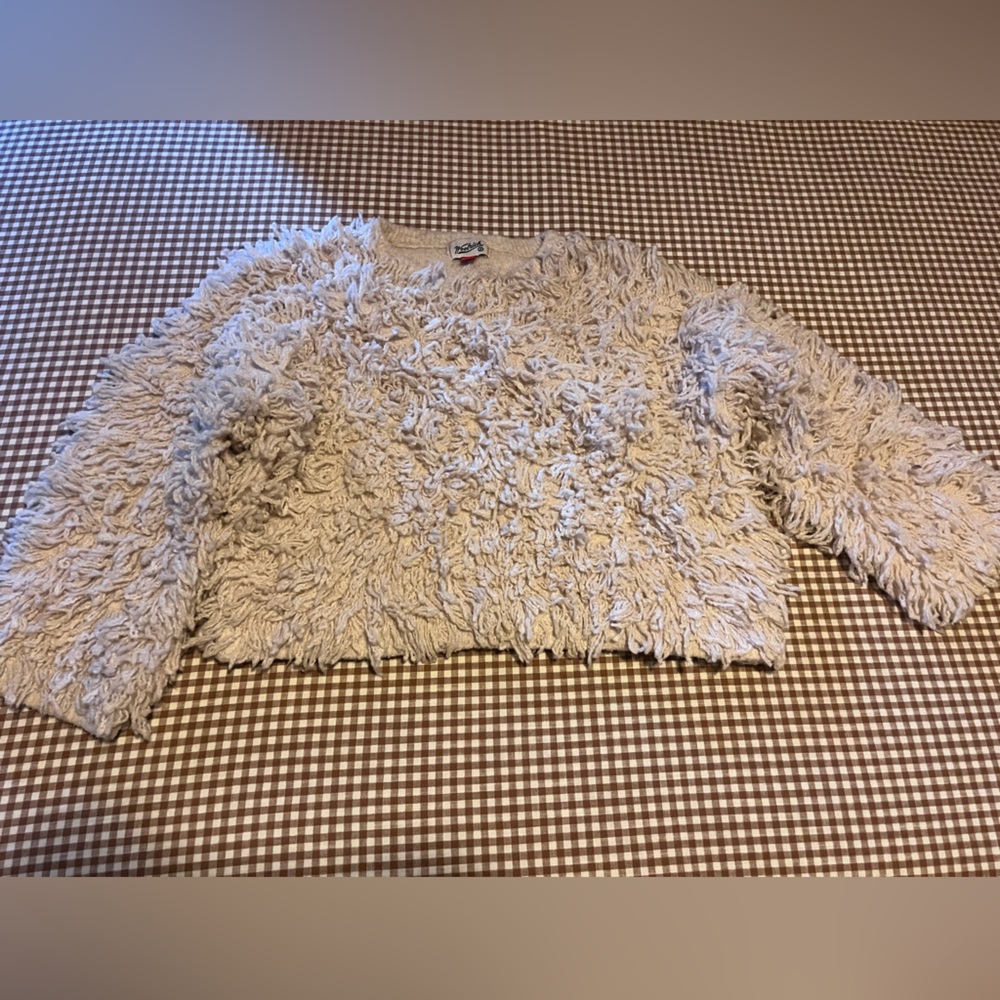 Woolrich Target Cream Shaggy Knit Sweater